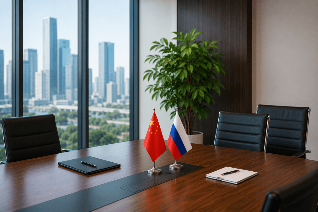 Руководитель Информационно-делового центра Санкт-Петербурга в Циндао провёл рабочую встречу с представителем Вологодской области